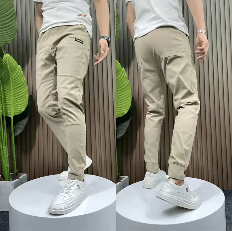 ORBEL-PANTALONES CARGO ELÁSTICOS PREMIUM PARA HOMBRE